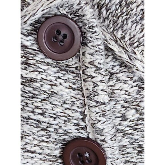 Vertigo Paris Mohair Wool Blend Coat Cardigan Size M Brown Gold Specks - Picture 2 of 14